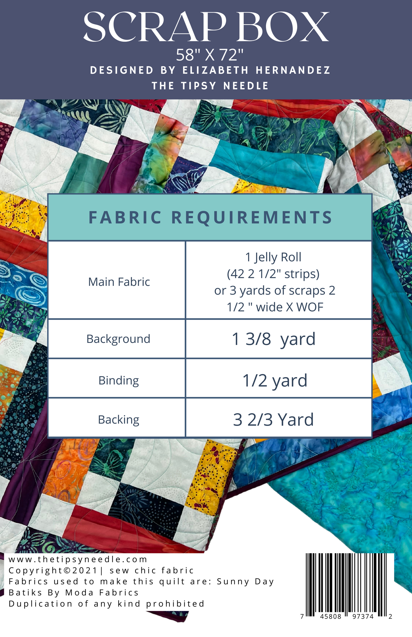 TTN-103 Scrap Box Digital Pattern