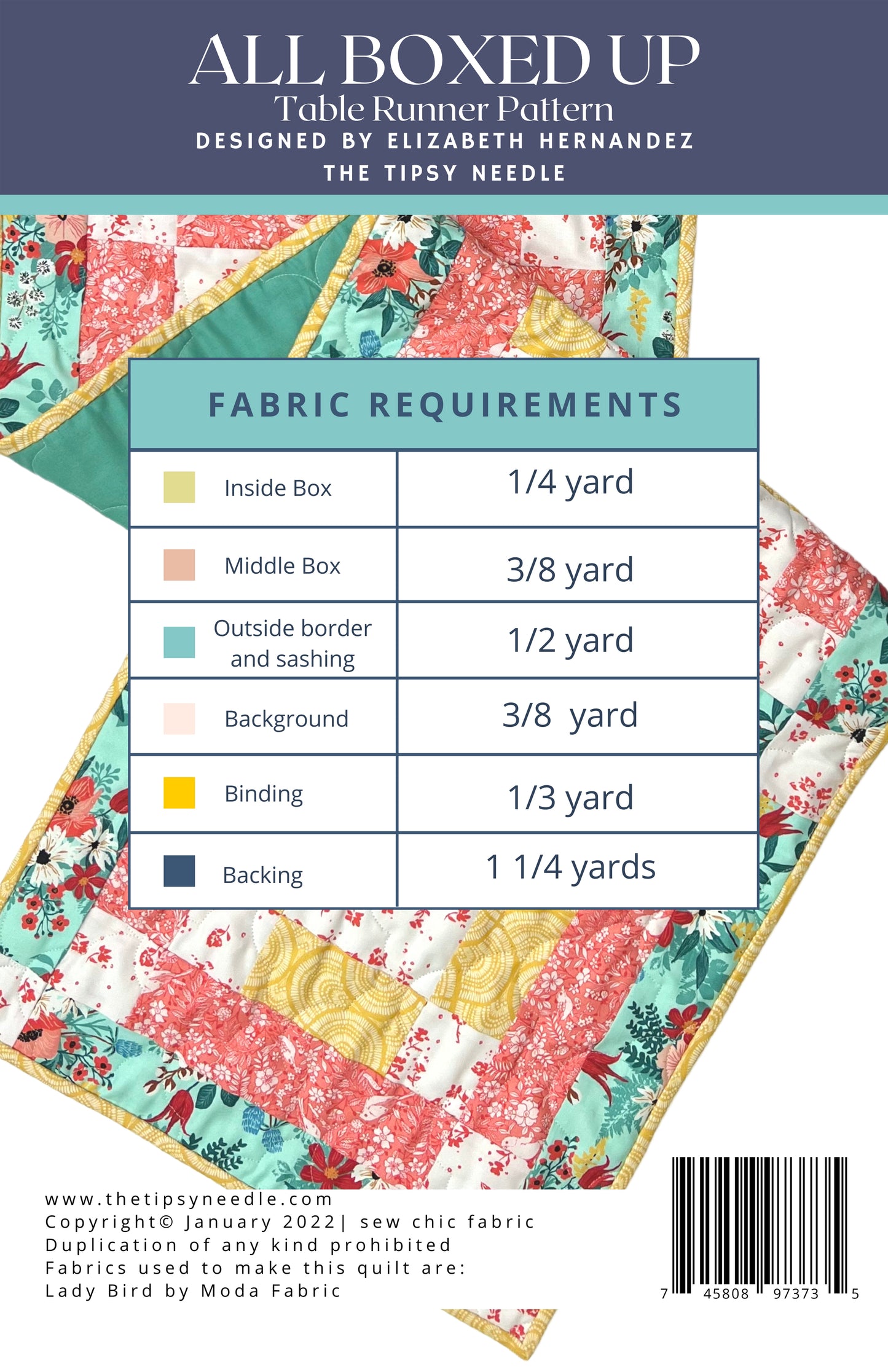 TTN-102 All Boxed Up Printed Pattern