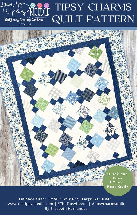 TTN-115 Tipsy Charms Printed Quilt Pattern