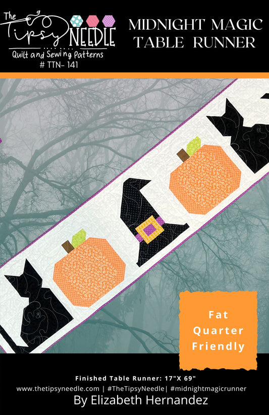 TTN-141 Midnight Magic Table Runner Printed Pattern