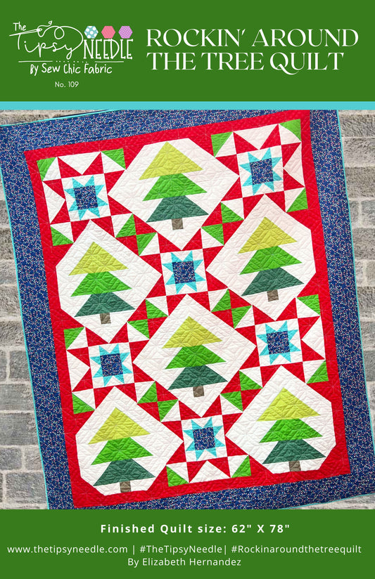 TTN-109 Rockin' Around The Tree Digital Quilt Pattern