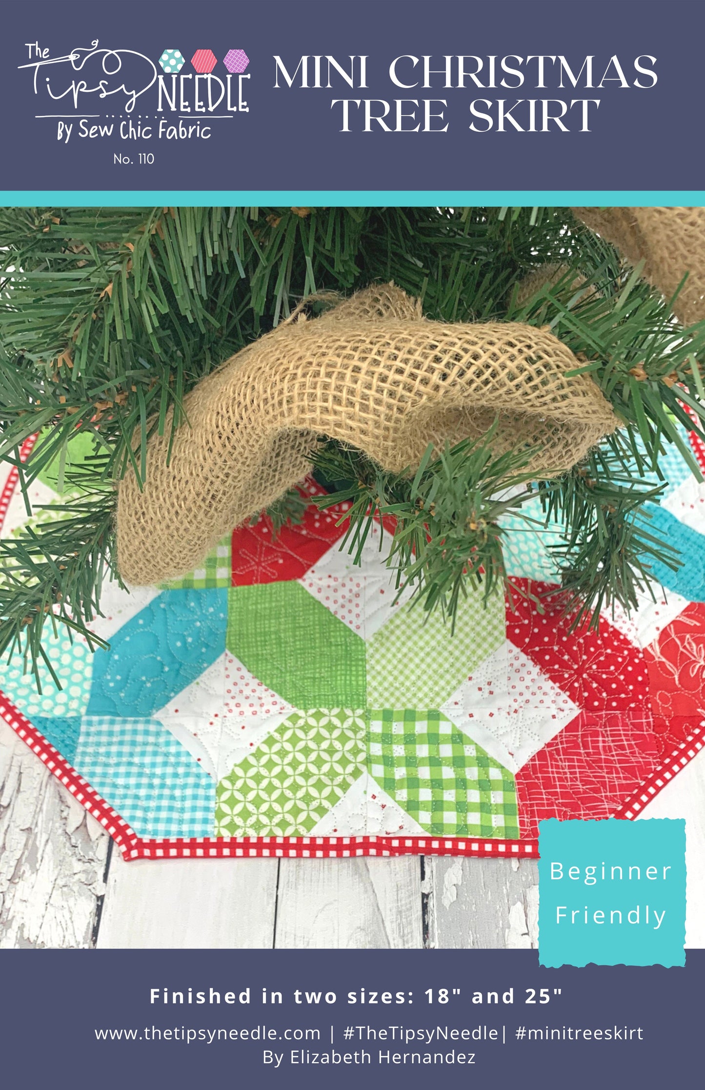 TTN-110 Mini Tree Skirt Digital Quilt Pattern