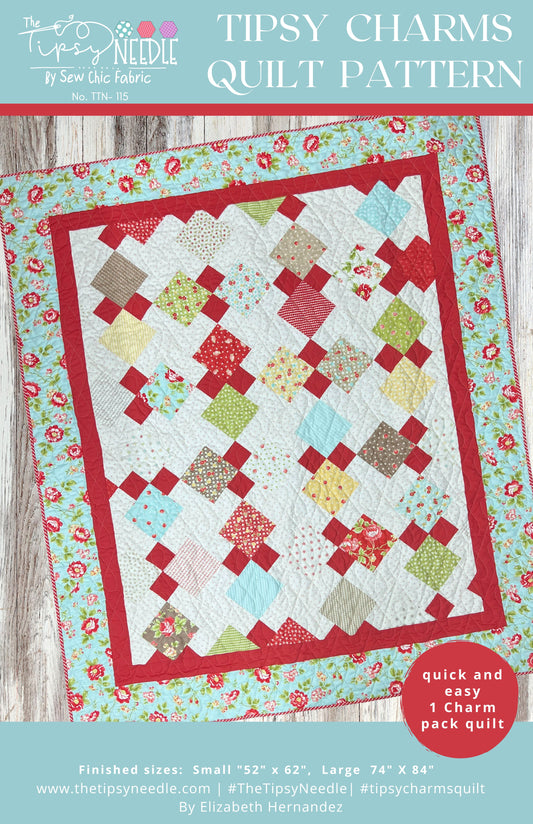 TTN-115 Tipsy Charms Digital Quilt Pattern