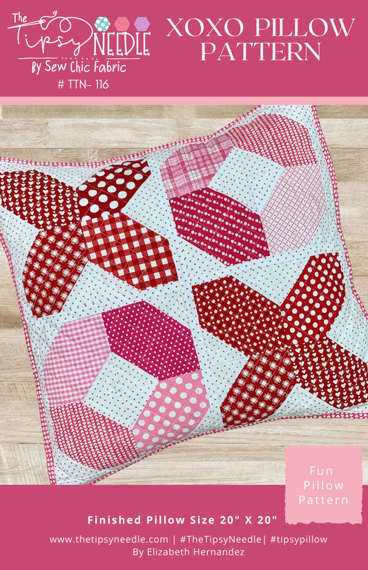 TTN-116 XOXO Valentines Pillow Digital Quilt Pattern