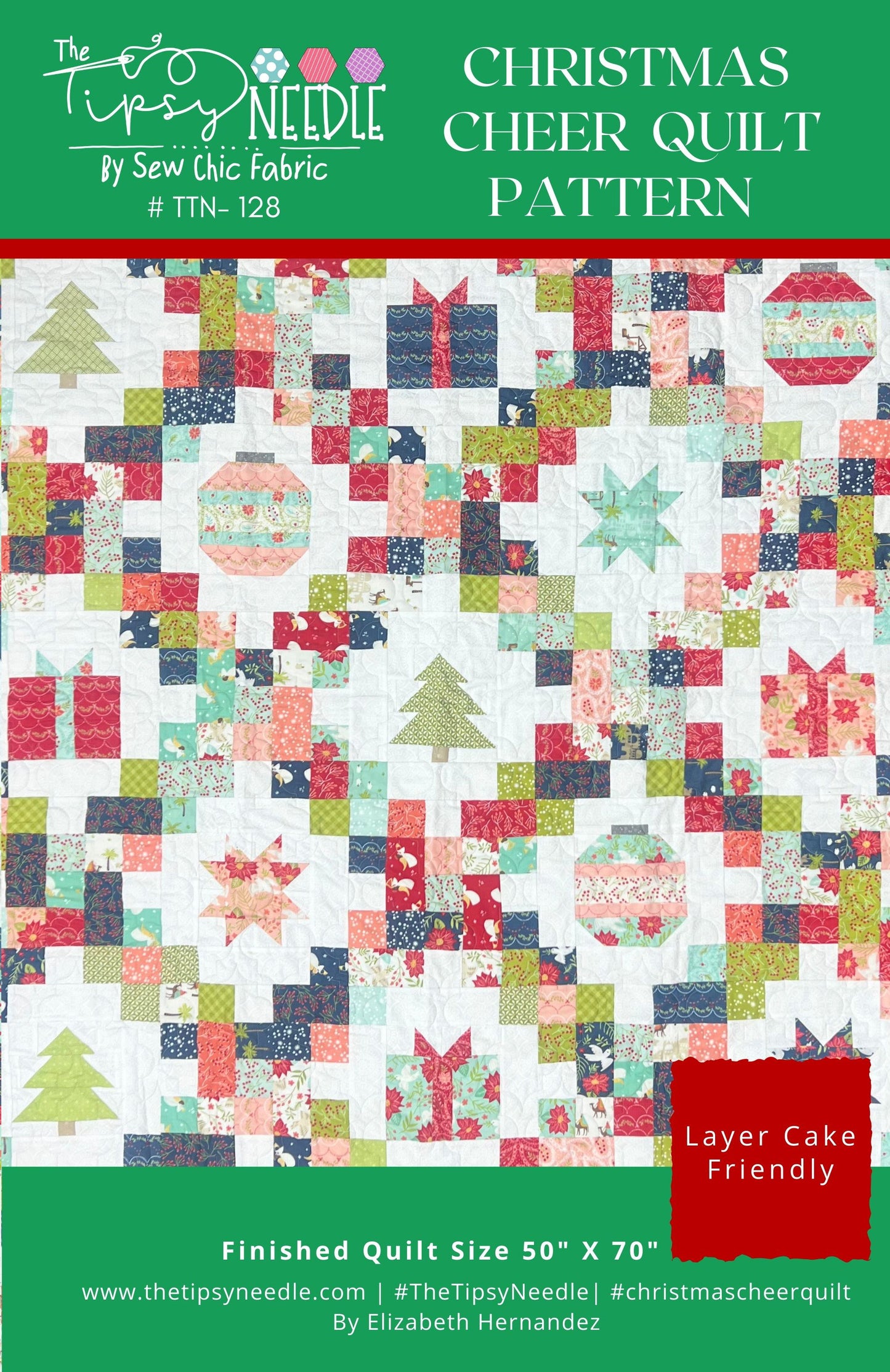 TTN-128 Christmas Cheer Quilt Pattern PDF Digital