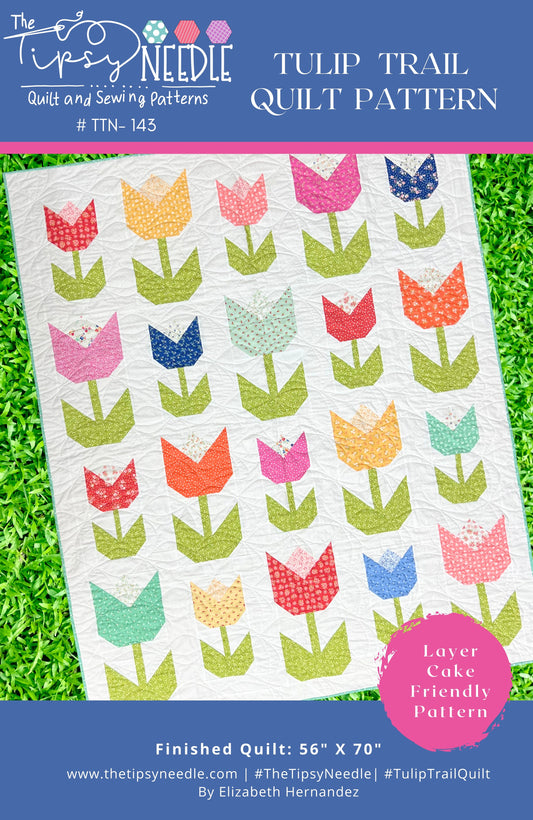 TTN-143 Tulip Trail Quilt Printed Pattern