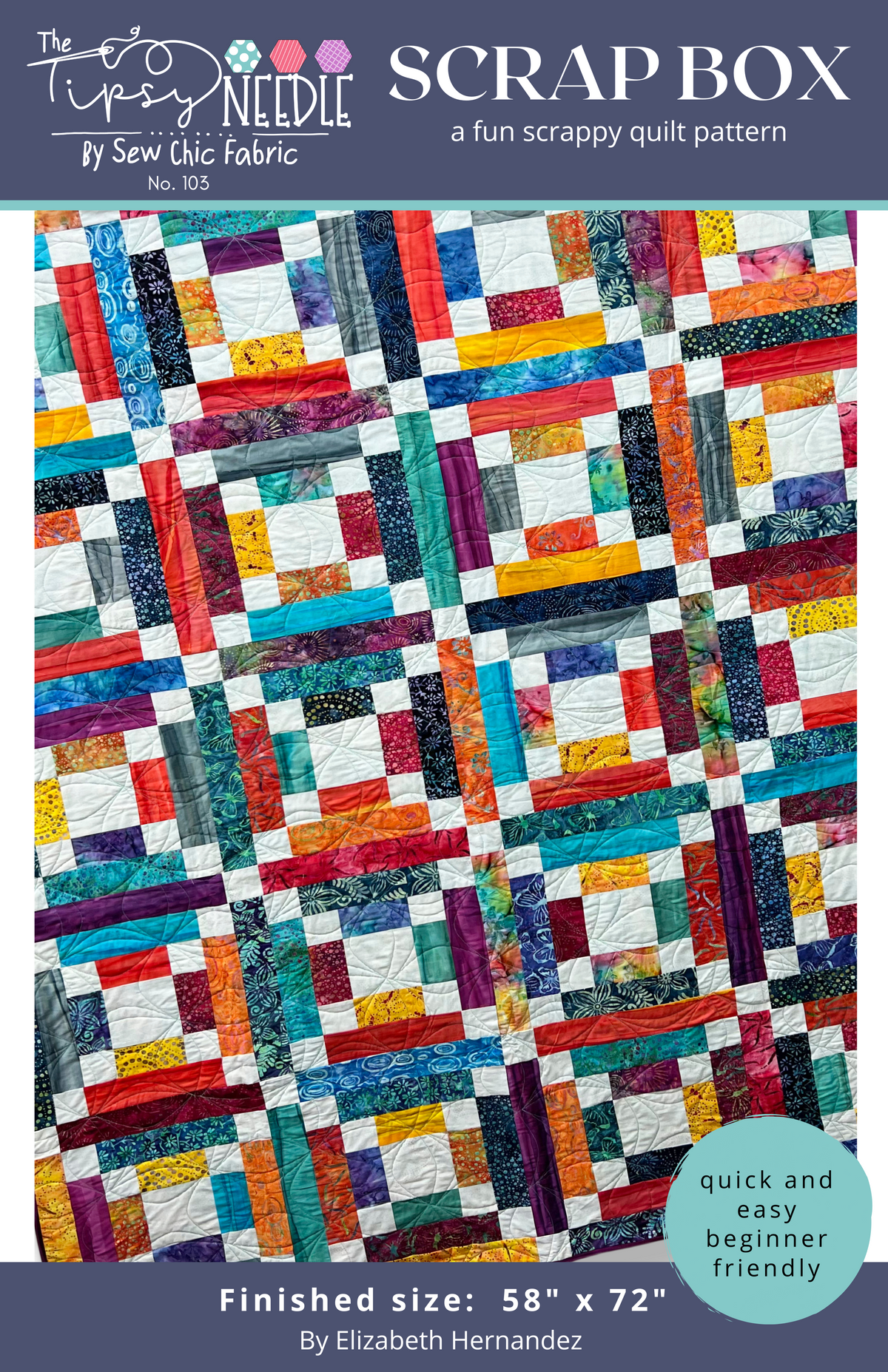 Crip Pattern Box TTN-103 Scrap Box Printed Pattern – The Tipsy Needle