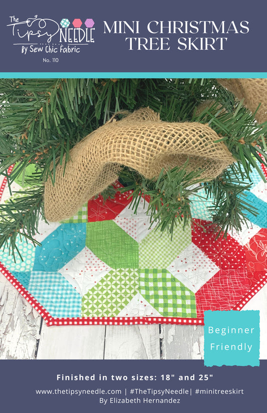 TTN-110 Mini Tree Skirt Printed Quilt Pattern